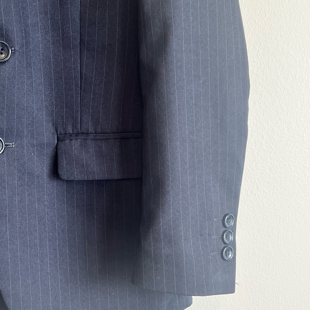 Classic Black Pinstripe Boys Suit size 10 - Picture 2 of 10